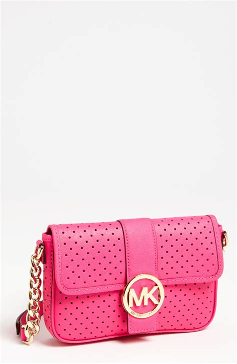 michael kors pink clutch|Michael Kors small pink crossbody.